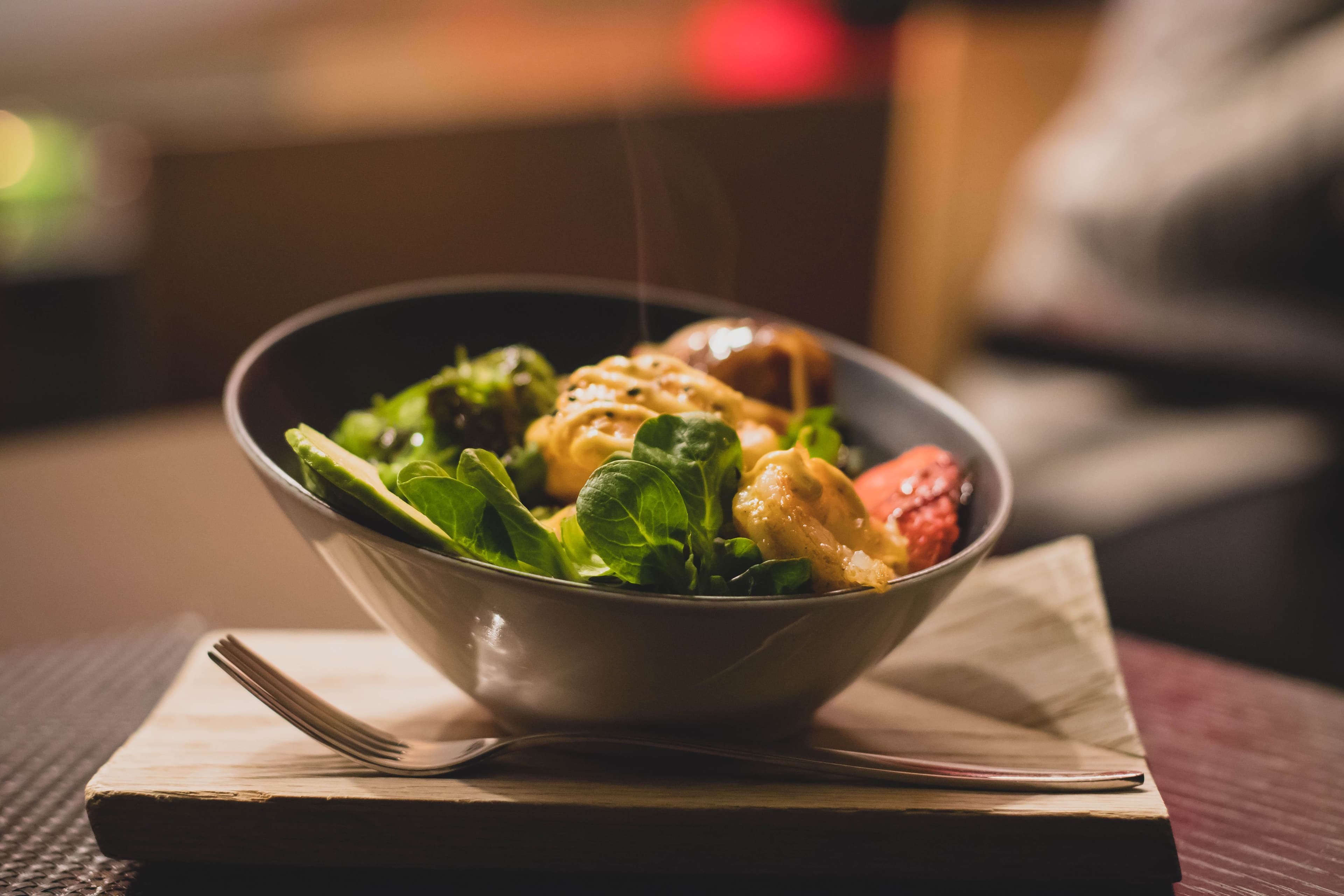 Fresh green salad bowl